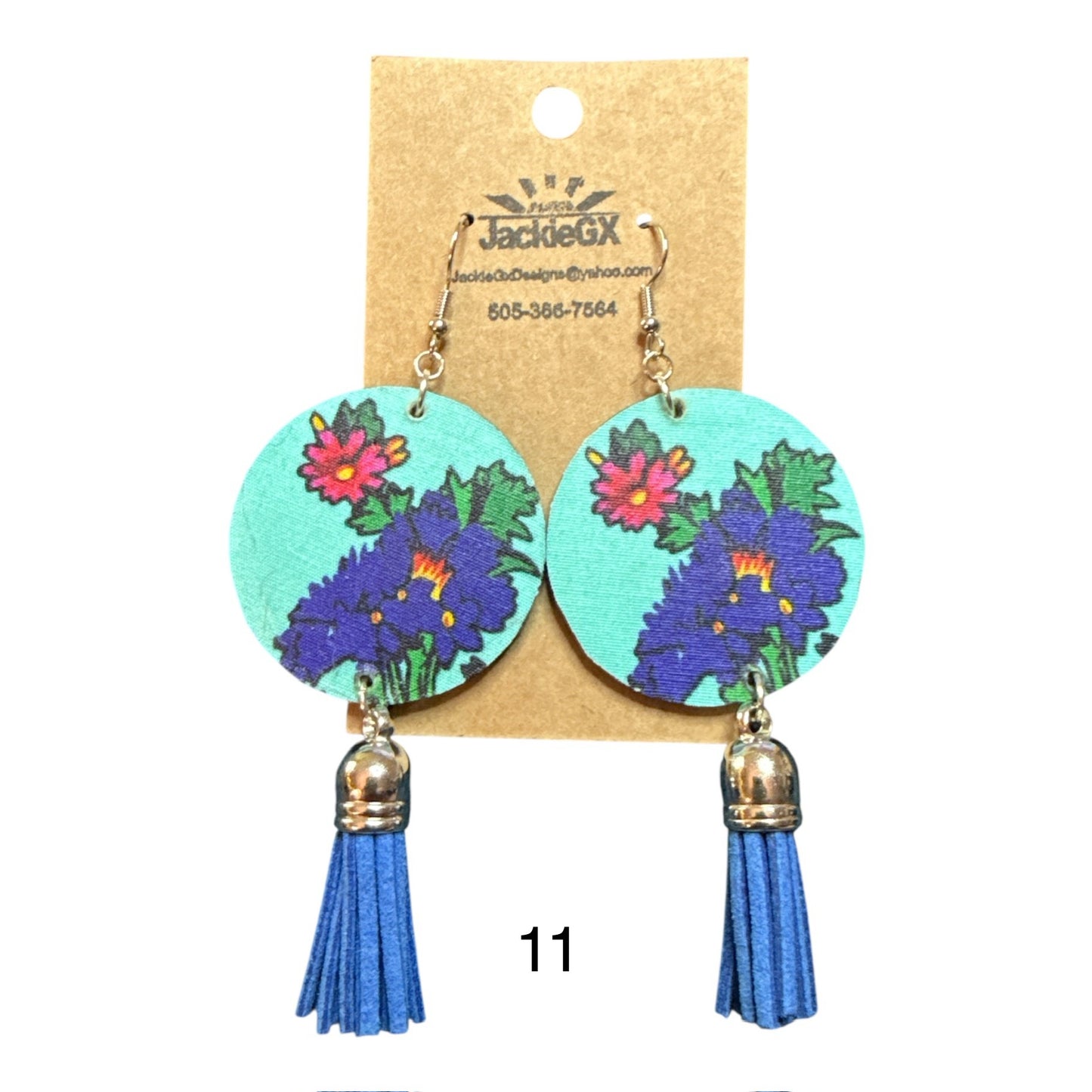 Kokum floral earrings