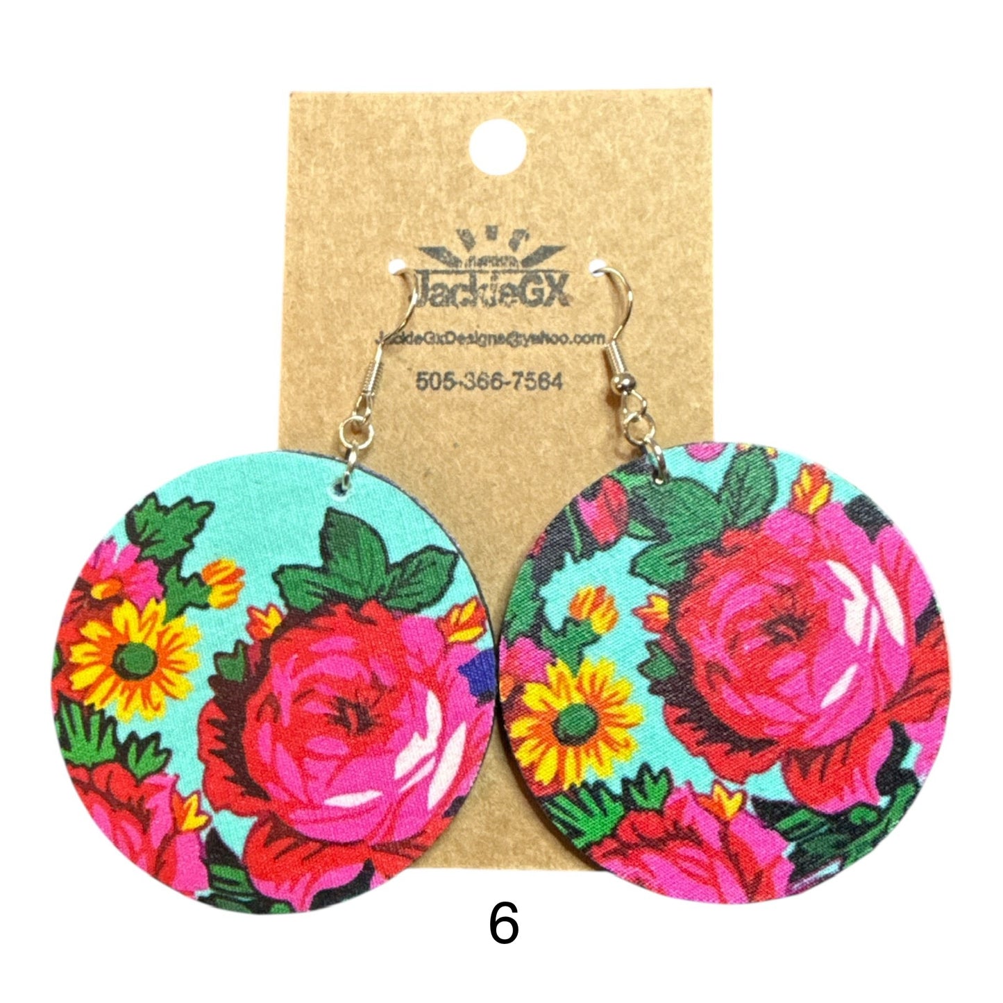 Kokum floral earrings