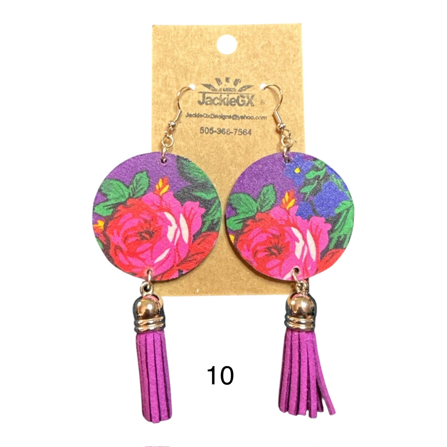 Kokum floral earrings