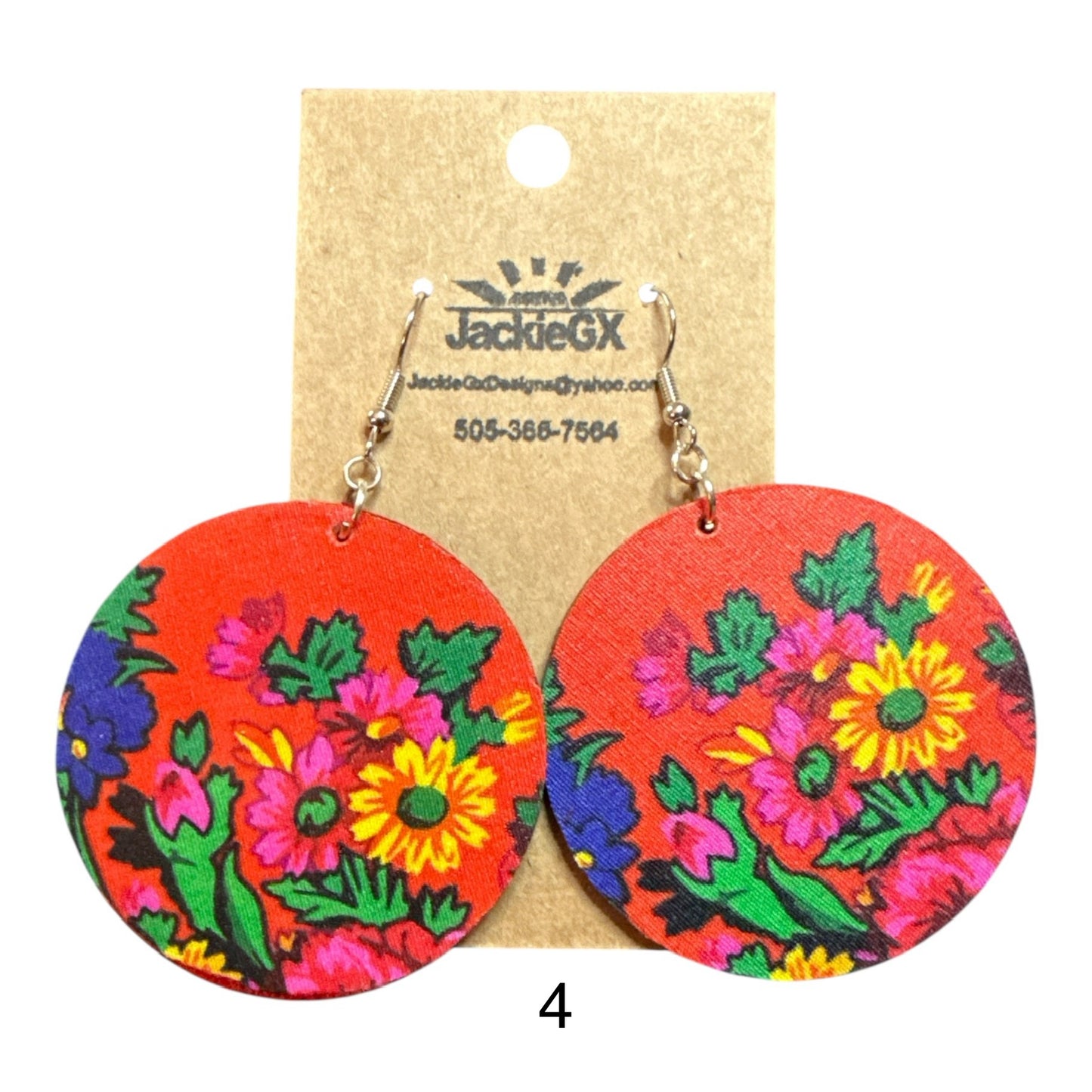 Kokum floral earrings