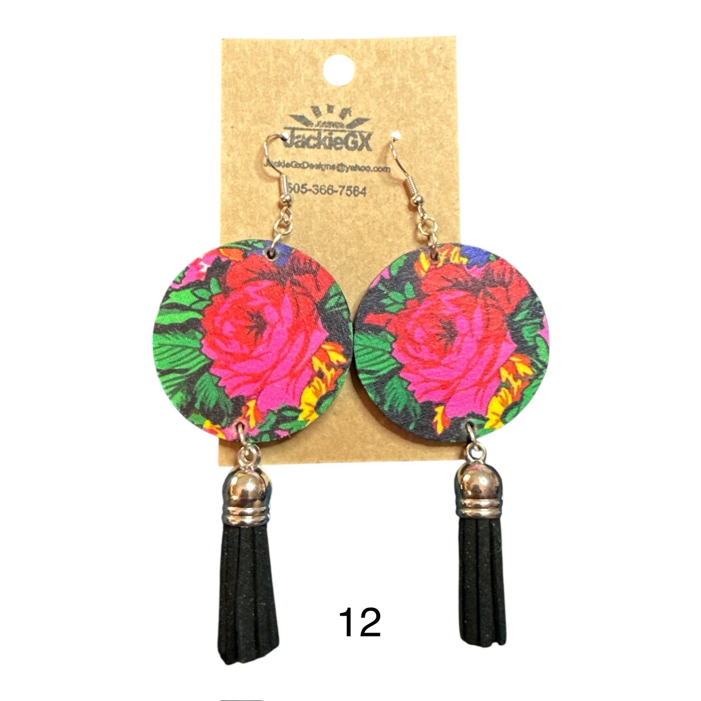 Kokum floral earrings