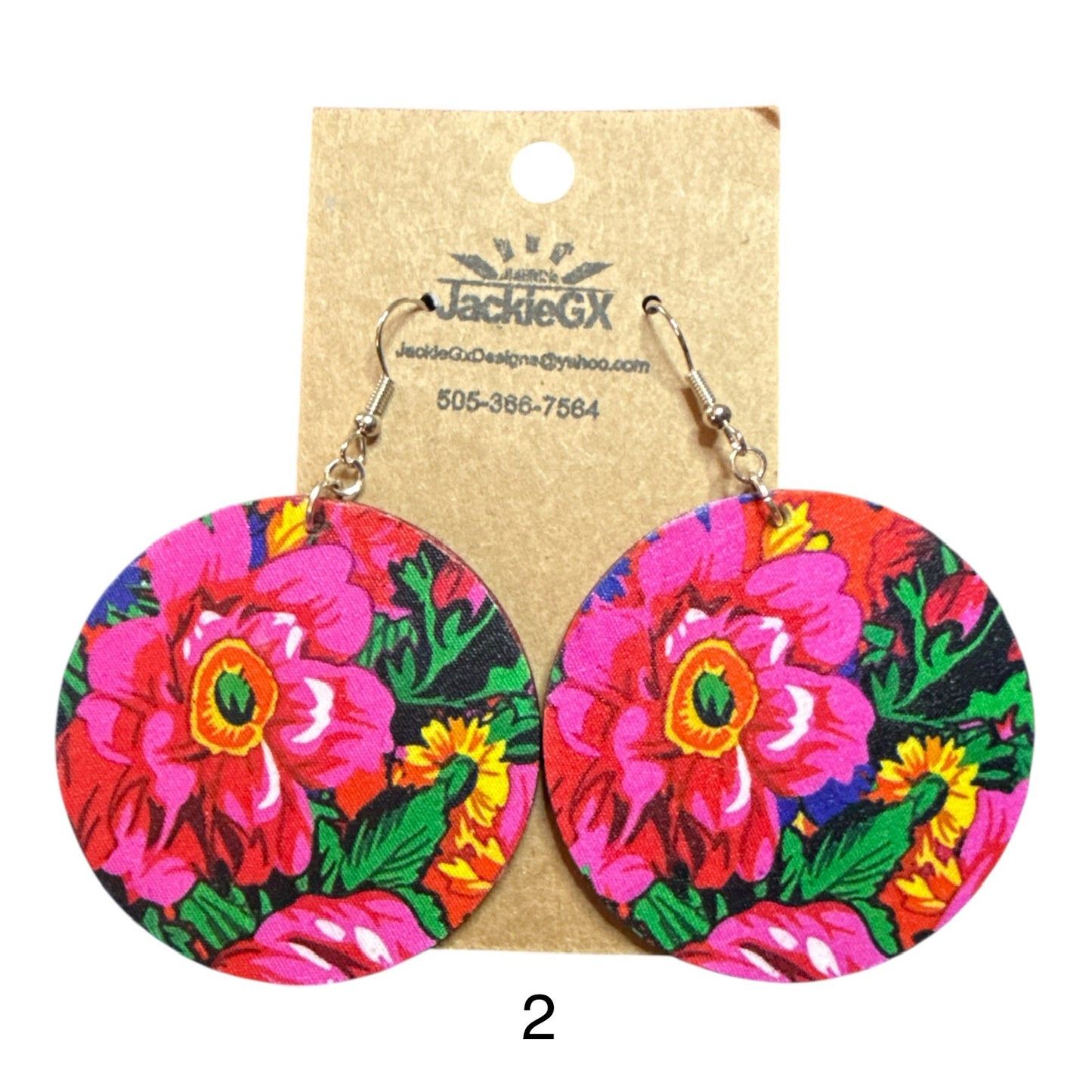 Kokum floral earrings