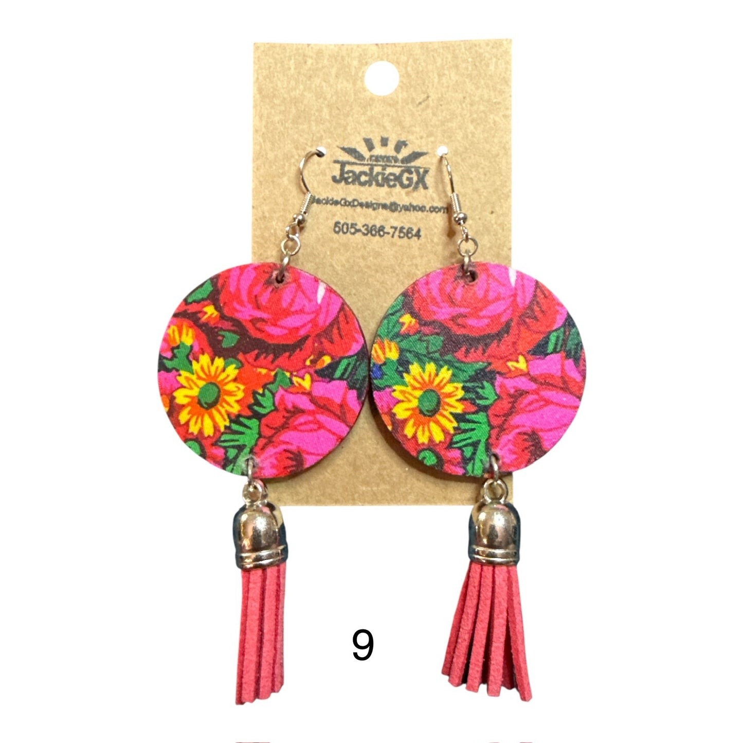 Kokum floral earrings