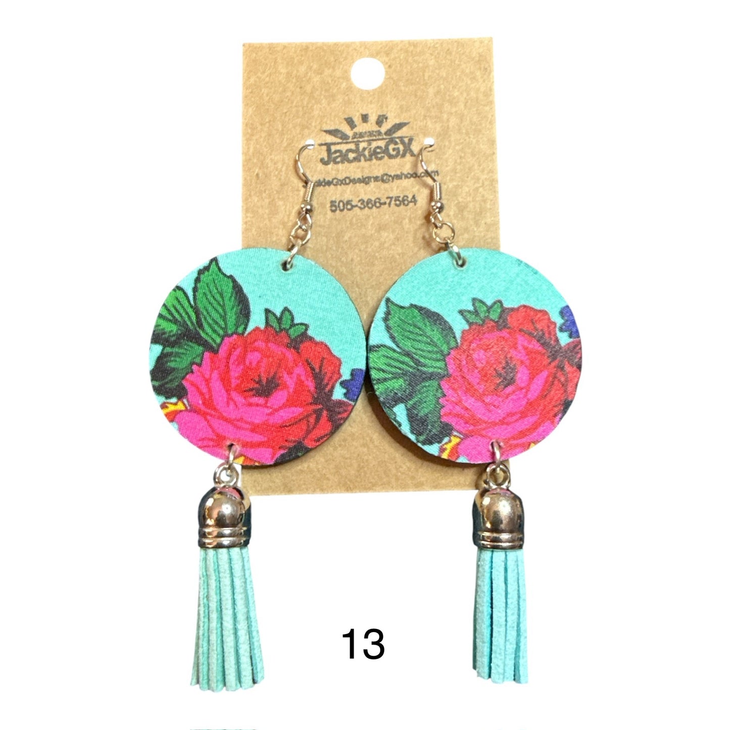 Kokum floral earrings