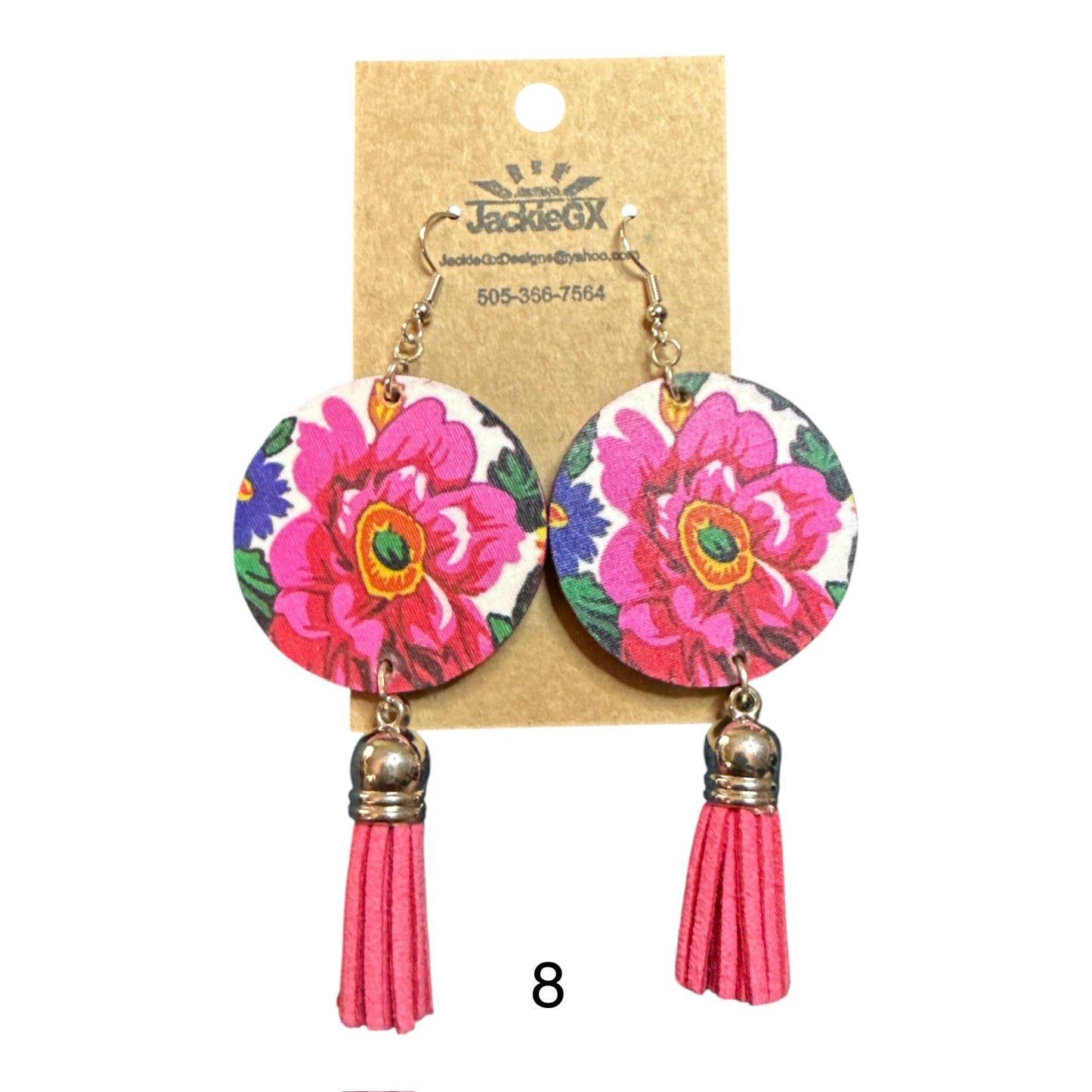 Kokum floral earrings