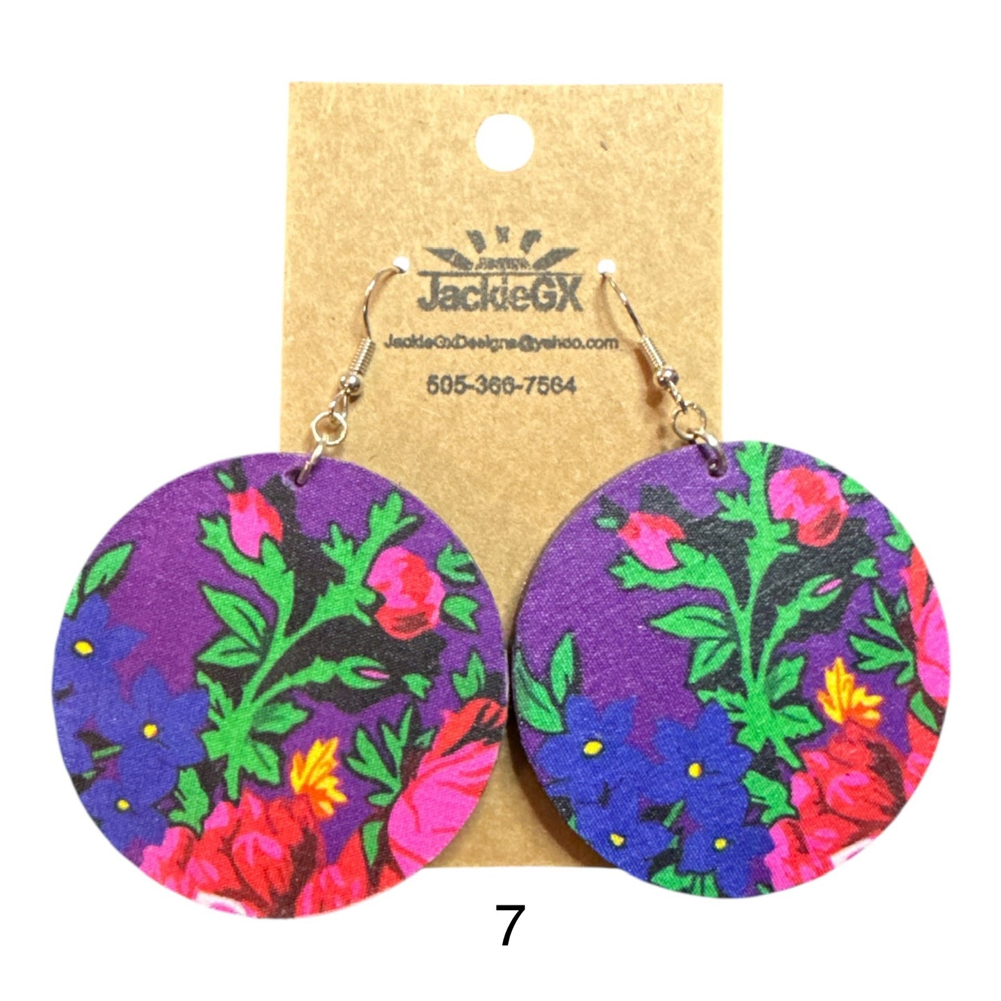 Kokum floral earrings