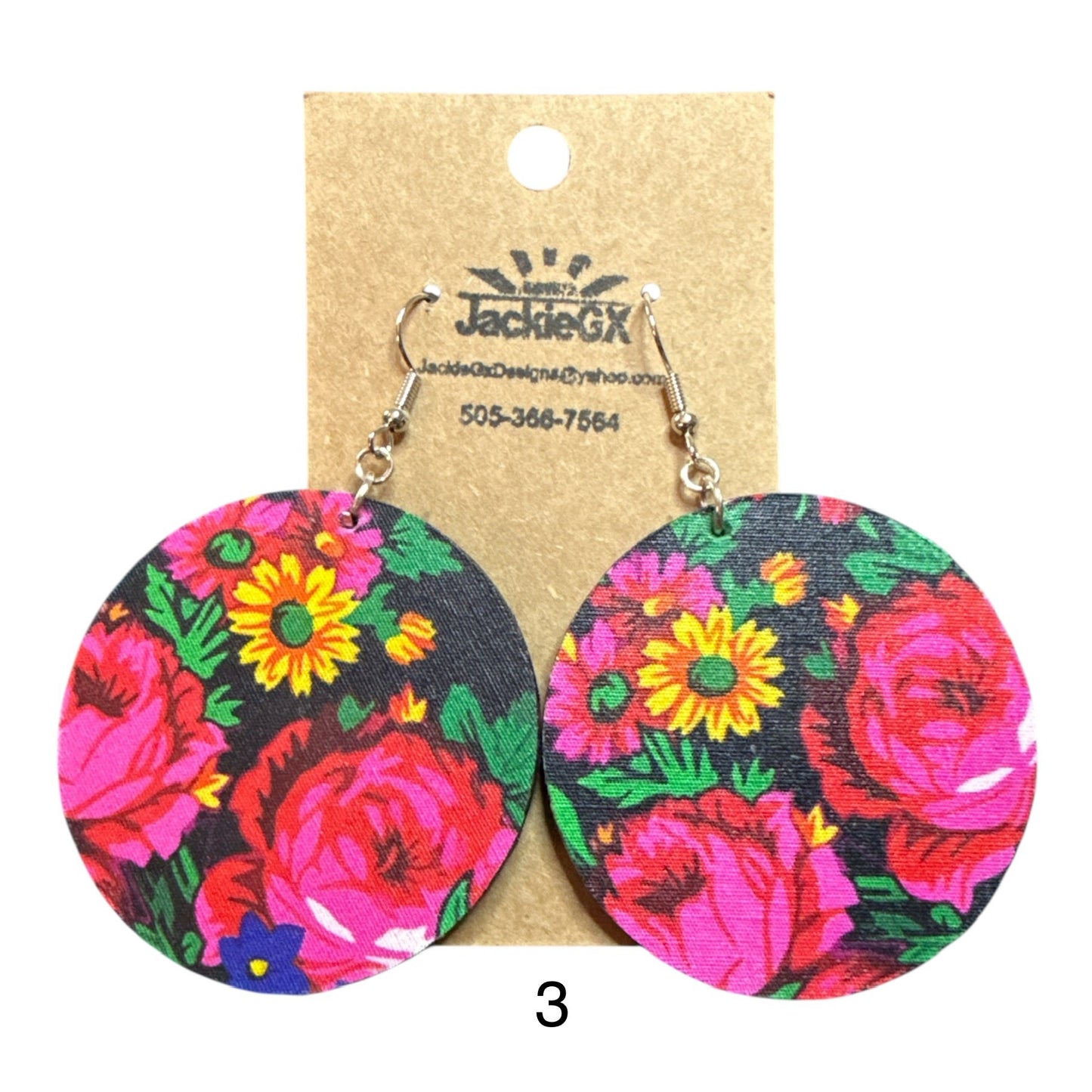 Kokum floral earrings