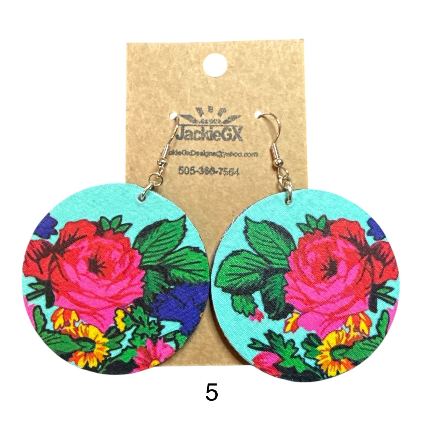 Kokum floral earrings