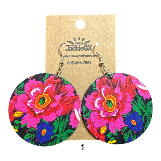 Kokum floral earrings