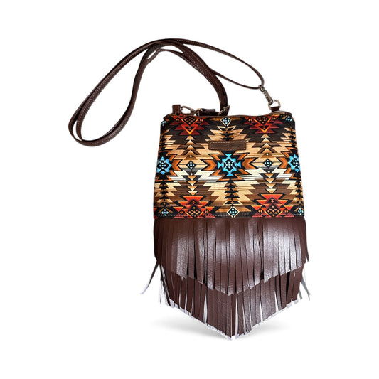Fringed crossbody bag