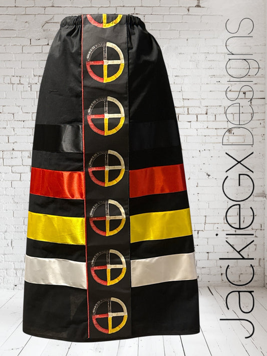 Medicine Wheel Ribbon Skirt-XL